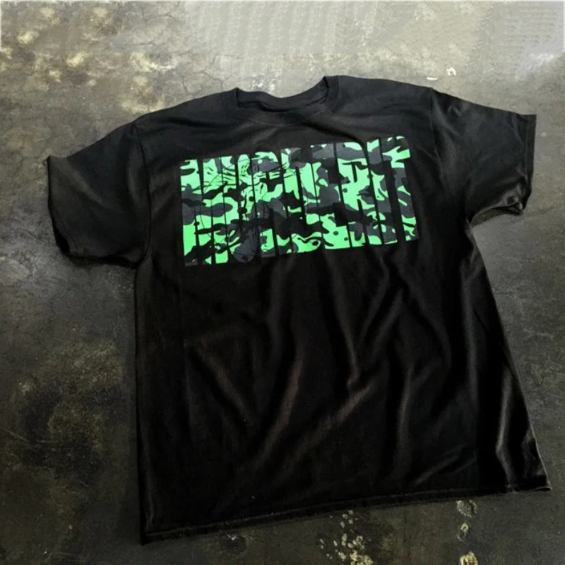 mens gyms T shirt Fitness Printed Shirts-13