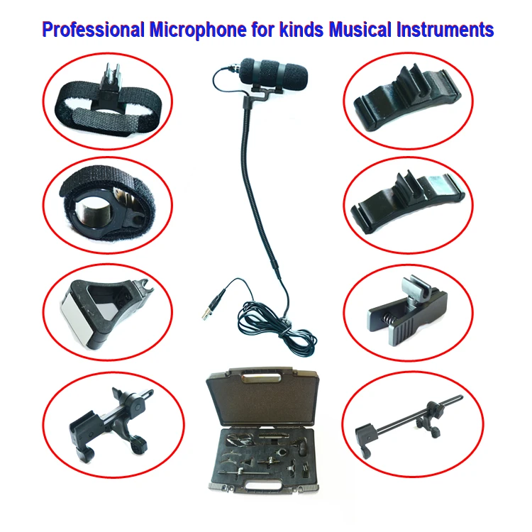 Leepesx Microfono a clip in plastica M-2 Supporto per microfono /φ28mm 3//8 Foro per vite Angolo di inclinazione regolabile per tutti i microfoni trasmettitori palmari con diametro di 28 mm
