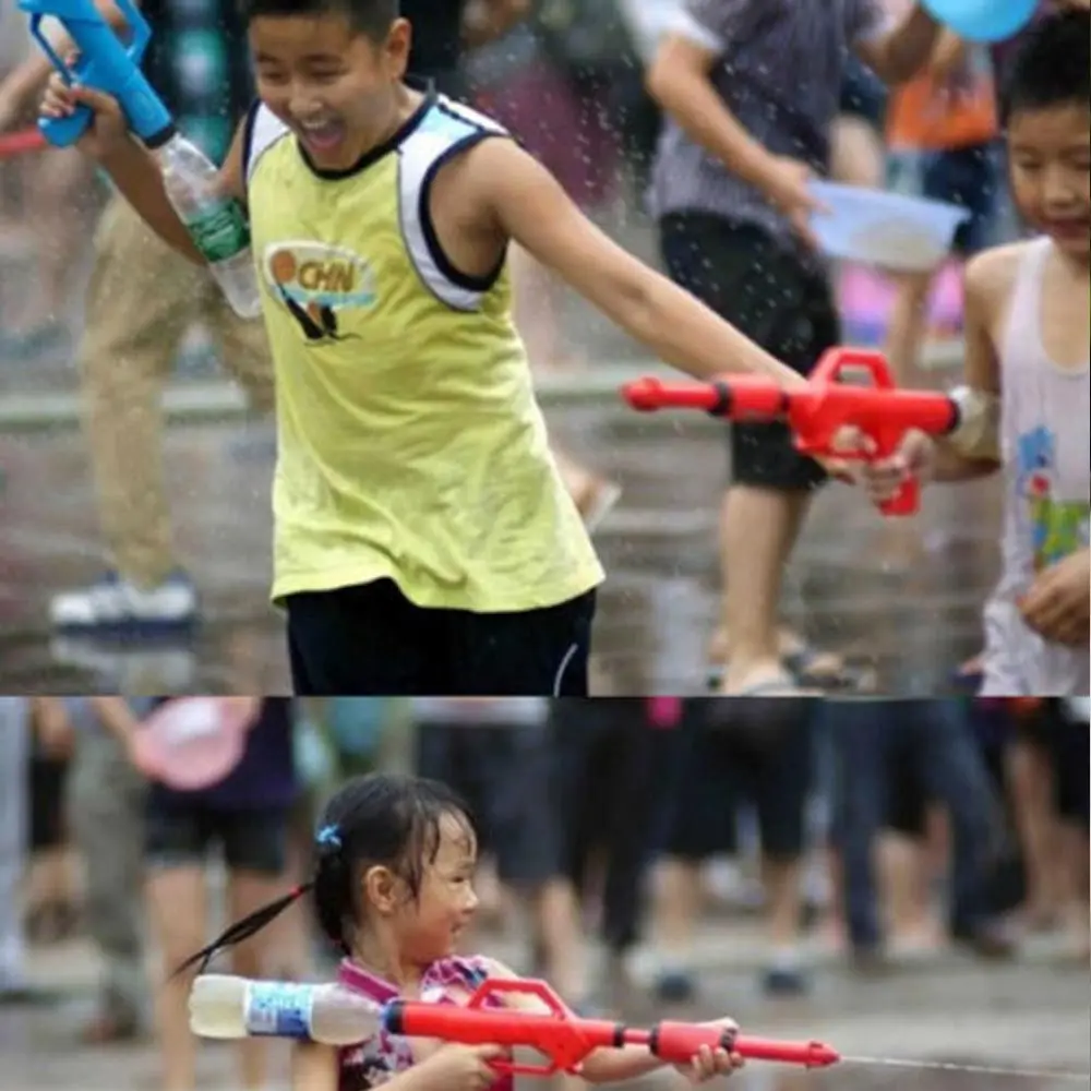 

Citygirl Drinking Soda Bottle Tank Long Pump Water Powerful Squirt Guns Pool Party Toy