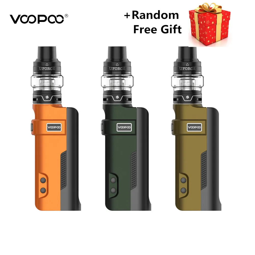

Stock VOOPOO REX 80W Box Mod 2ml 3.5ml Uforce Tank Uforce U2 N1 Replacement coil without 18650 Electronic Cigarette Vs Drag 2