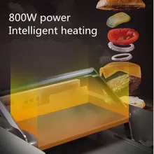 Регулируемое Двухслойное электрическое устройство для приготовления бургеров гамбургеров жаровня гамбургер магазин партия тостер для булок нагревательная трубка из нержавеющей стали