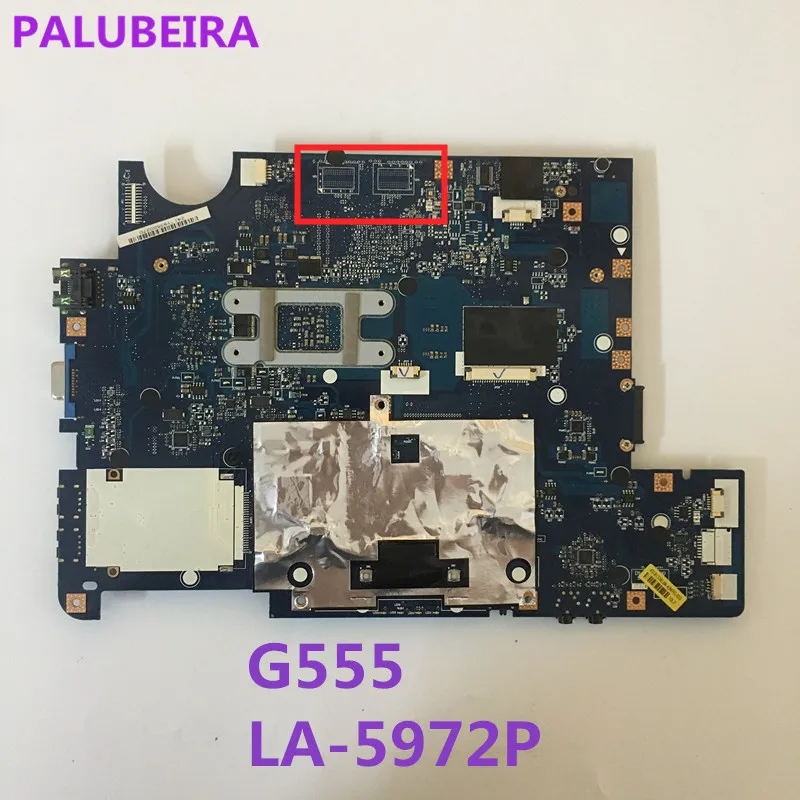 PALUBEIRA NAWA2 LA-5972P для lenovo G555 ноутбук Материнская плата ноутбука материнская DDR2 тест |