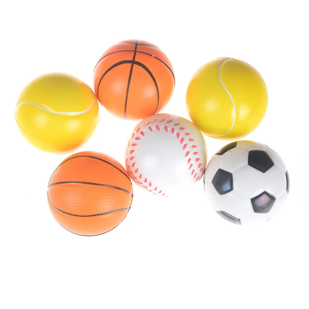 7 см диаметр фитнес Мячи мягкий пенный шарик наручные упражнения сжимаются теннисный мяч/Баскетбол/футбол подарок игрушка мяч для снятия стресса