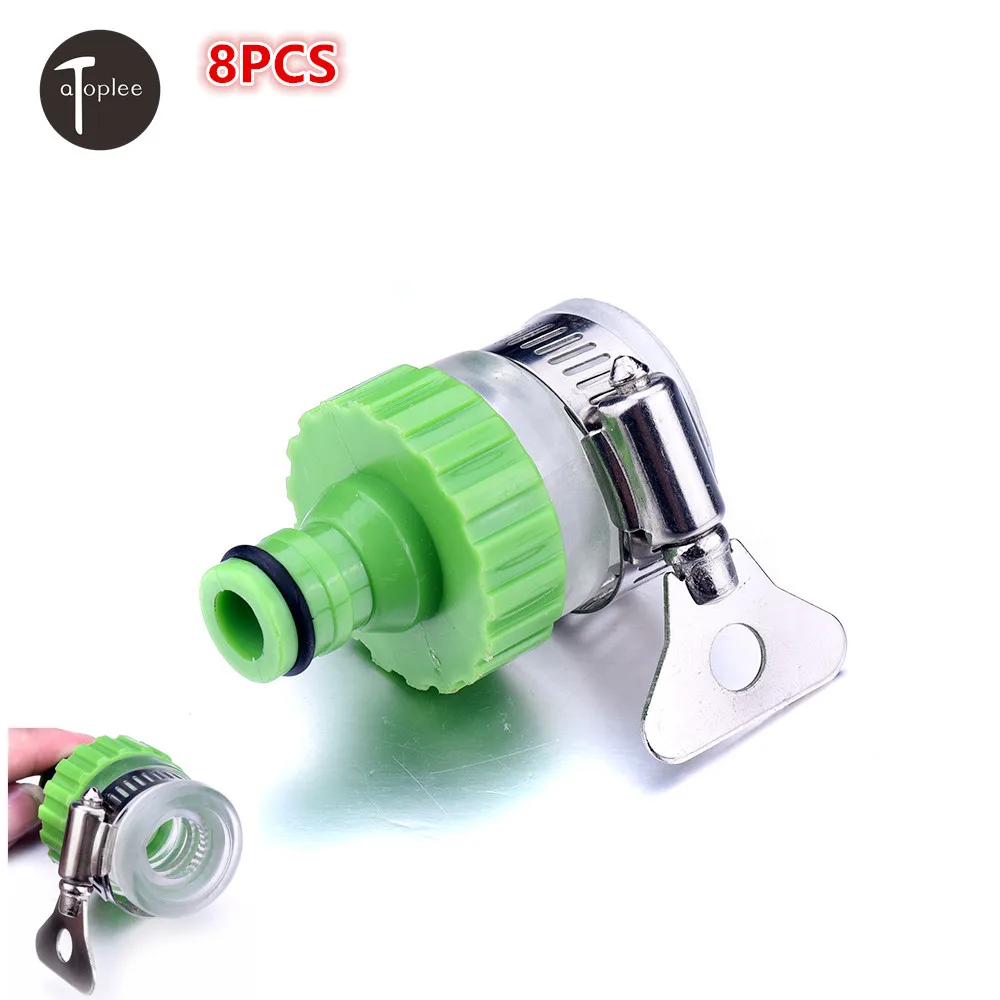 Hot 8PCS Adjustable Adapeter Connector For Pipelines ABS 14mm to 20mm