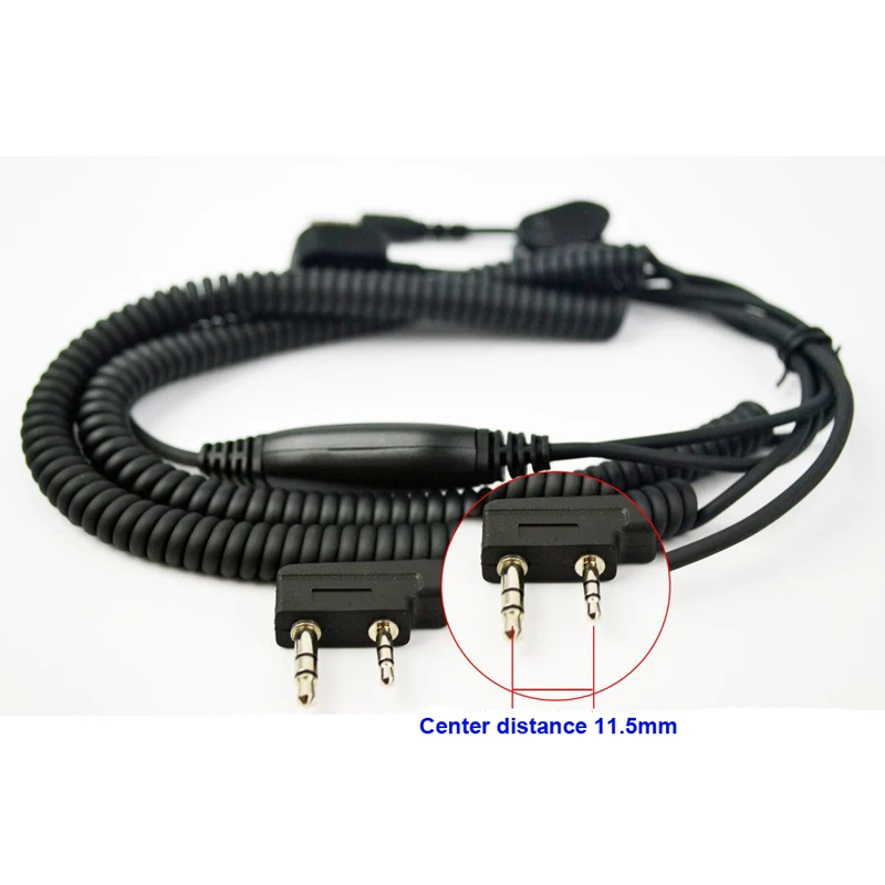 Vimoto V8 V3 V6 Bluetooth Helmet Headset Special Connention Cable for Kenwood Baofeng UV-5RE Two Way Radio Walkie Talkie