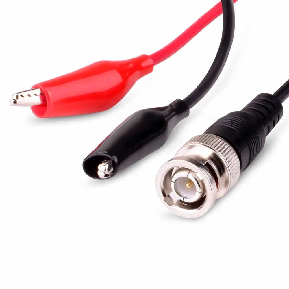 Oscilloscope Probe Test Lead Cable BNC Male Plug Q9 to Dual Clip 0.5m