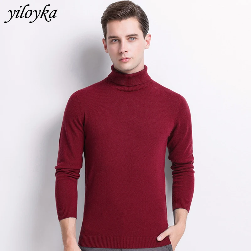 

Warm Cashmere Turtleneck Sweater Men Clothes For Autumn Winter Men's Sweater Jersey Hombre Pullovers Knitwear Sweaters For Men