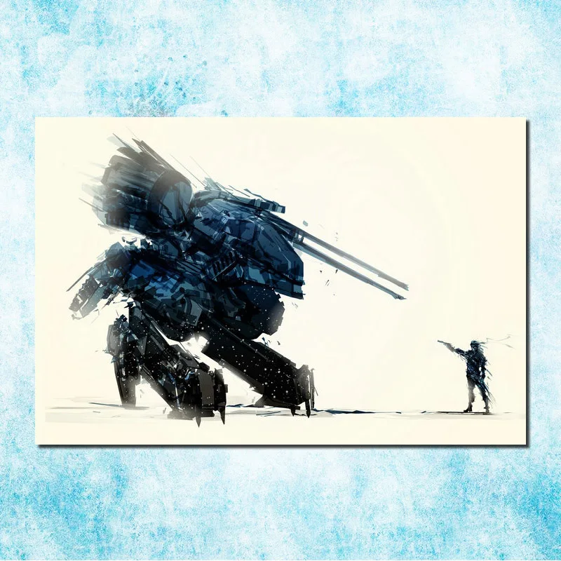 Metal Gear Solid V фантомная боль Искусство Шелковый Холст печати плакатов 13x20 24x36 дюймов одноцветное Игра "Змейка стены картину(больше)-4 - Цвет: click