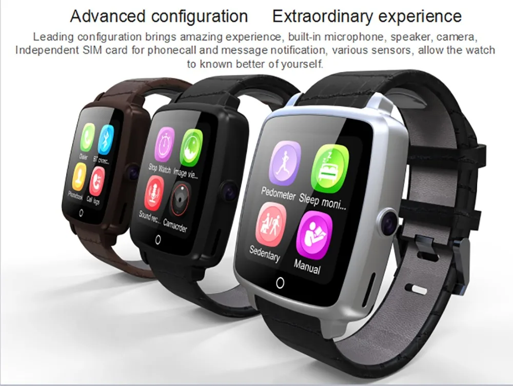 U11C Bluetooth Smart Watch Wristwatch Passometer Fitness