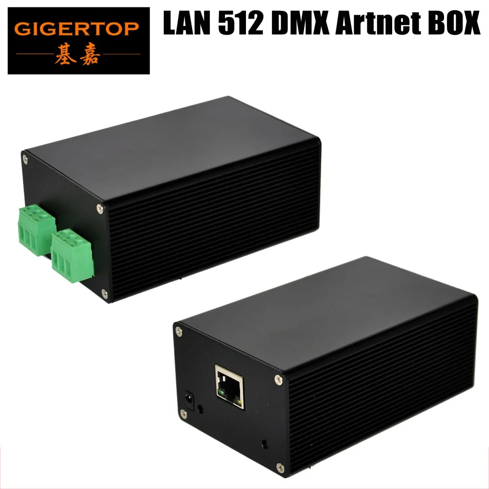 

TIPTOP Stage Light LAN512 USB Controller Box Artnet Ulimate Version 256 DMX Universes (131072 Channels) Output China Produce