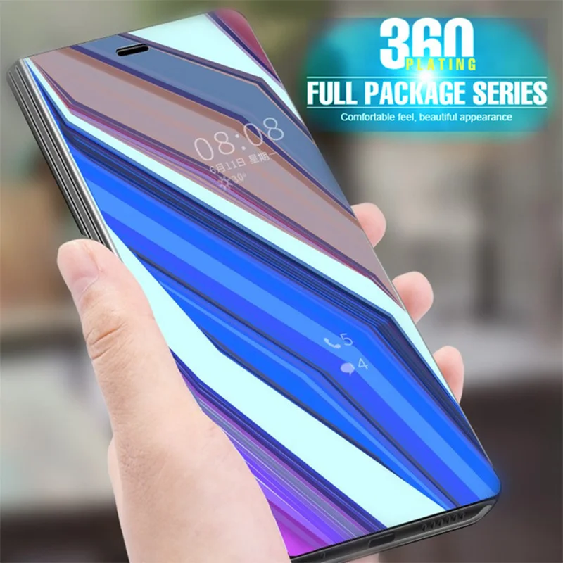 

Lamorniea For XiaoMi Pocophone F1 Case Mirror View Flip Leather Stand Cover For Xiaomi Mi A2 lite Case For Redmi 6 Pro F1 A2