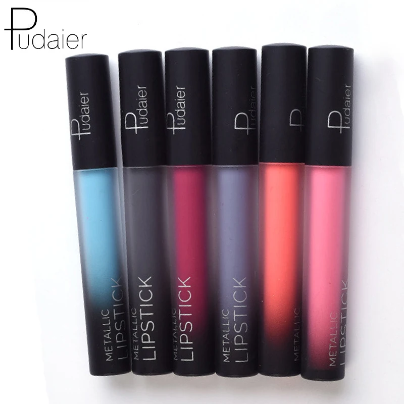 

Beauty Pudaier Waterproof Batom Matte Liquid Lipstick Smooth Lip Stick Long Lasting Lip Gloss Cosmetic Makeup Kit