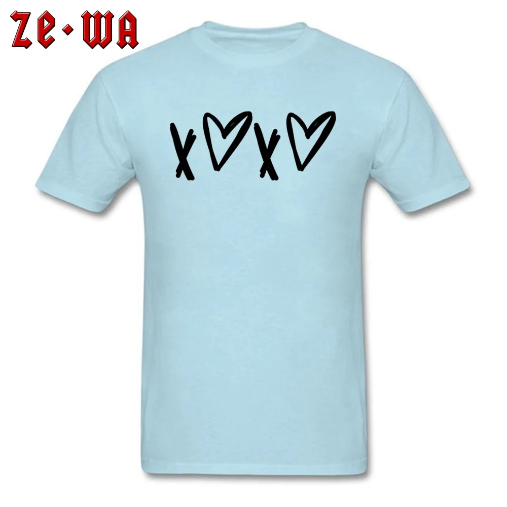 2018 Newest Men T-shirts Crewneck Short Sleeve 100% Cotton Black And White Love T Shirt Summer T-shirts Drop Shipping Black And White Love light