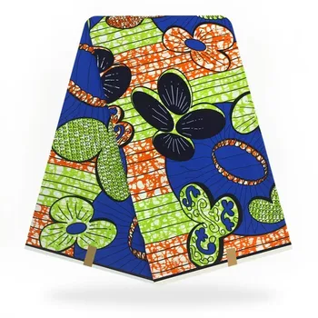 

High Quality African Real Pagne Wax Veritable Wax 6yards Guaranteed Tissus Wax African Pagne Veritable Wax For Sewing Fabric