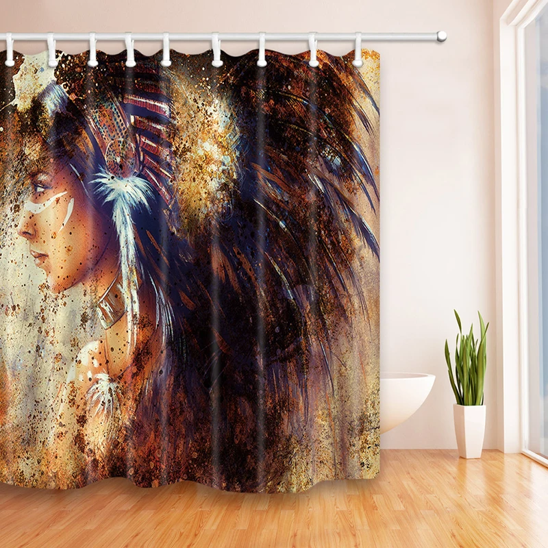 

Shower Curtains with Hook Thicken Polyester Waterproof Curtain For Home Hotel Bathroom Accessories Two sizes