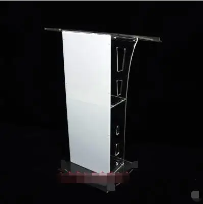 

4S shop platform acrylic podium crystal speech desk guest desk welcome desk reception desk hotel desk