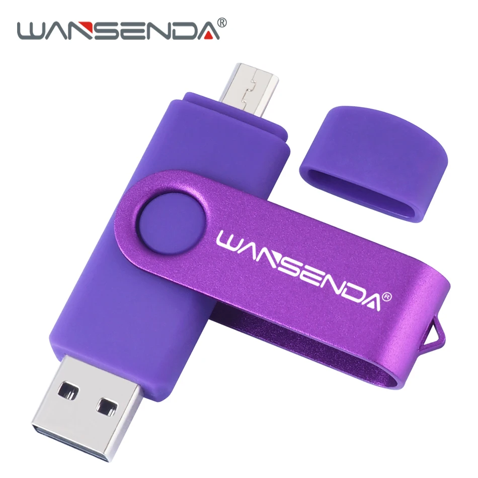 

New WANSENDA OTG USB flash drive 64gb Usb Stick pen drive 8gb 16gb 32gb 128gb for Android /Tablet /PC Usb Memory Stick Pendrive