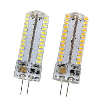 

DC 12V AC 220V G4 LED Bulb High Power 1W 2W 3W 5W Lamp SMD3014 Crystal Silicone Light replace Halogen Spotlight Chandelier