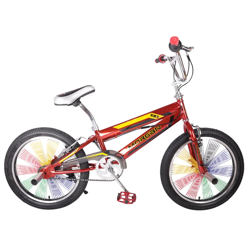 HILAND 20'' 20 inch BMX Bike Freestyle Steel Bicycle Double Caliper Brake Show Bike Stunt Acrobatic Bike Colorful Wheel HILAND 20'' 20 inch BMX Bike Freestyle Steel Bicycle Double Caliper Brake Show Bike Stunt Acrobatic Bike Colorful Wheel