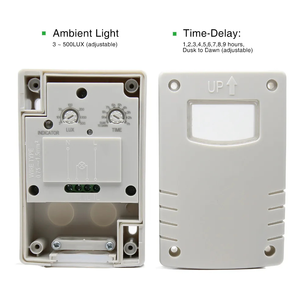 foto fotoeletrico sensor interruptor automatico para lampadas de luz led 02