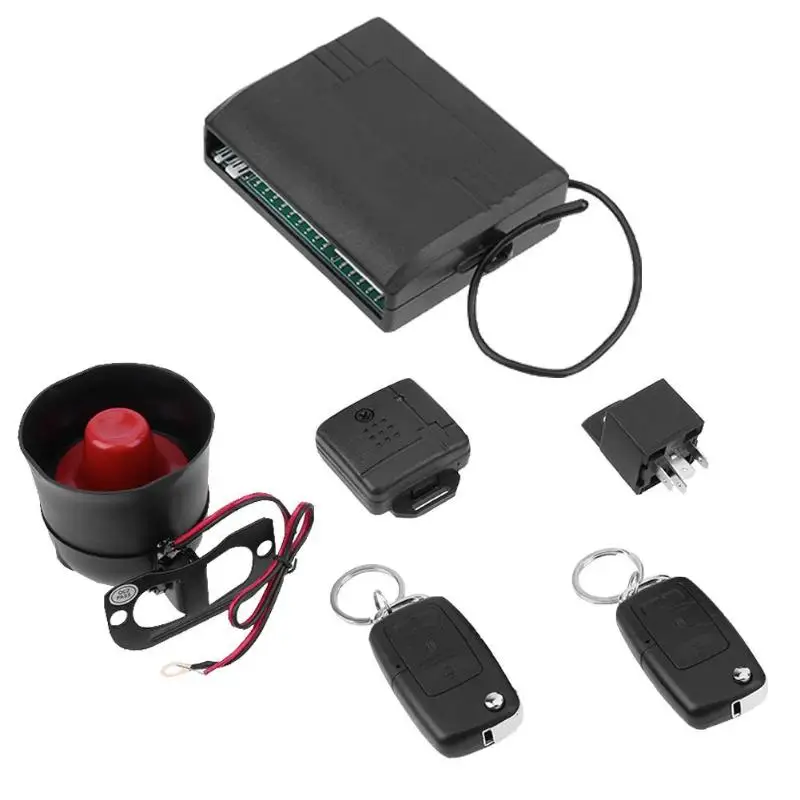 

Universal Car Alarm System with Flip Key Remote Control Central Door Lock