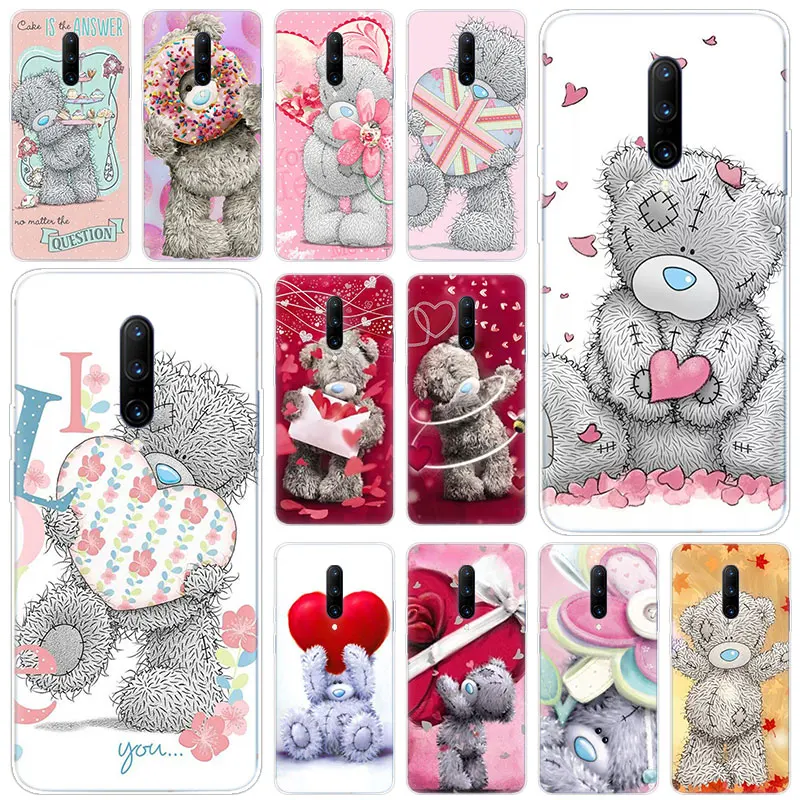 Hot Cute Cartoon Me To You Bear Soft Silicone Fashion Transparent Case For font b OnePlus