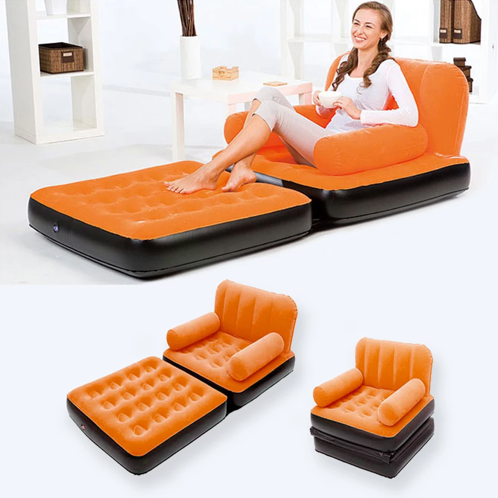 Inflatable Pull Out Sofa Couch Full Single Air Bed Mattress Aeproduct Getsubject