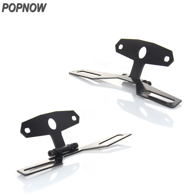 2X Popnow New Black Universal Motorcycle License Plate Holder ... 2X Popnow New Black Universal Motorcycle License Plate Holder ...