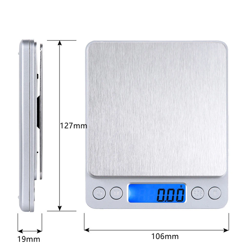 Улучшенные кухонные весы с питанием от USB 500 г 0,01 г из нержавеющей стали точные ювелирные весы электронные весы для пищевых продуктов