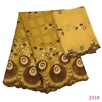

Nigerian Lace Fabrics 2019 Bazin Riche Getzner Gold Nigeria Cotton Embroidered High Quality Wedding African Lace Fabric HA318