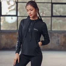 Женские рубашки для йоги, спортивные куртки для бега, полиэстер, длинный рукав, для фитнеса, для бега, Женская Спортивная одежда для бега, футболка