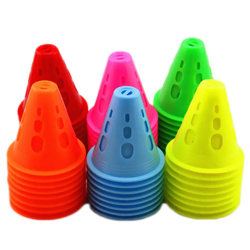

JEERKOOL Skate Round Hole Anti-Wind Slalom Cone Marker Roller Skating Marking Cups Windproof Skate Pile Cup Roller Skates PJ1