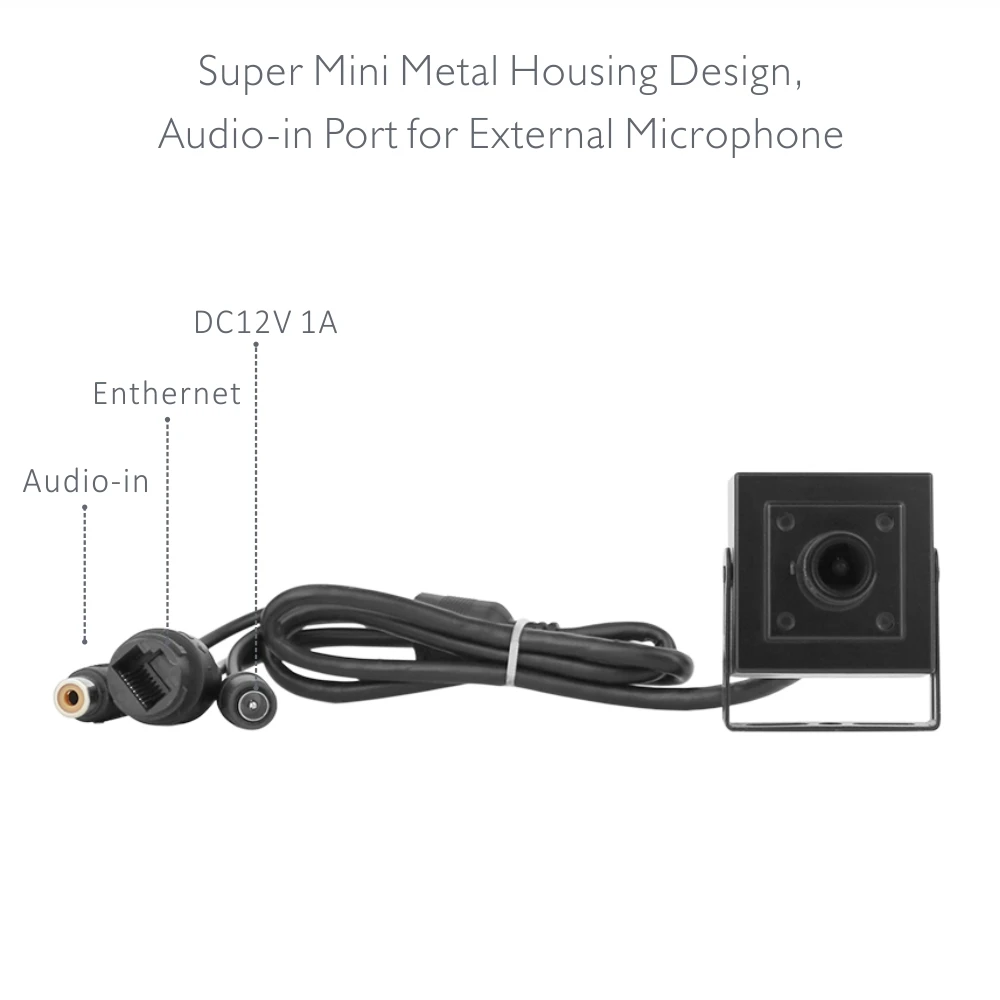 Миниатюрная IP камера doerguin XMEYE APP 1MP 3MP Onvif с широким углом обзора объективом 2 8 мм и