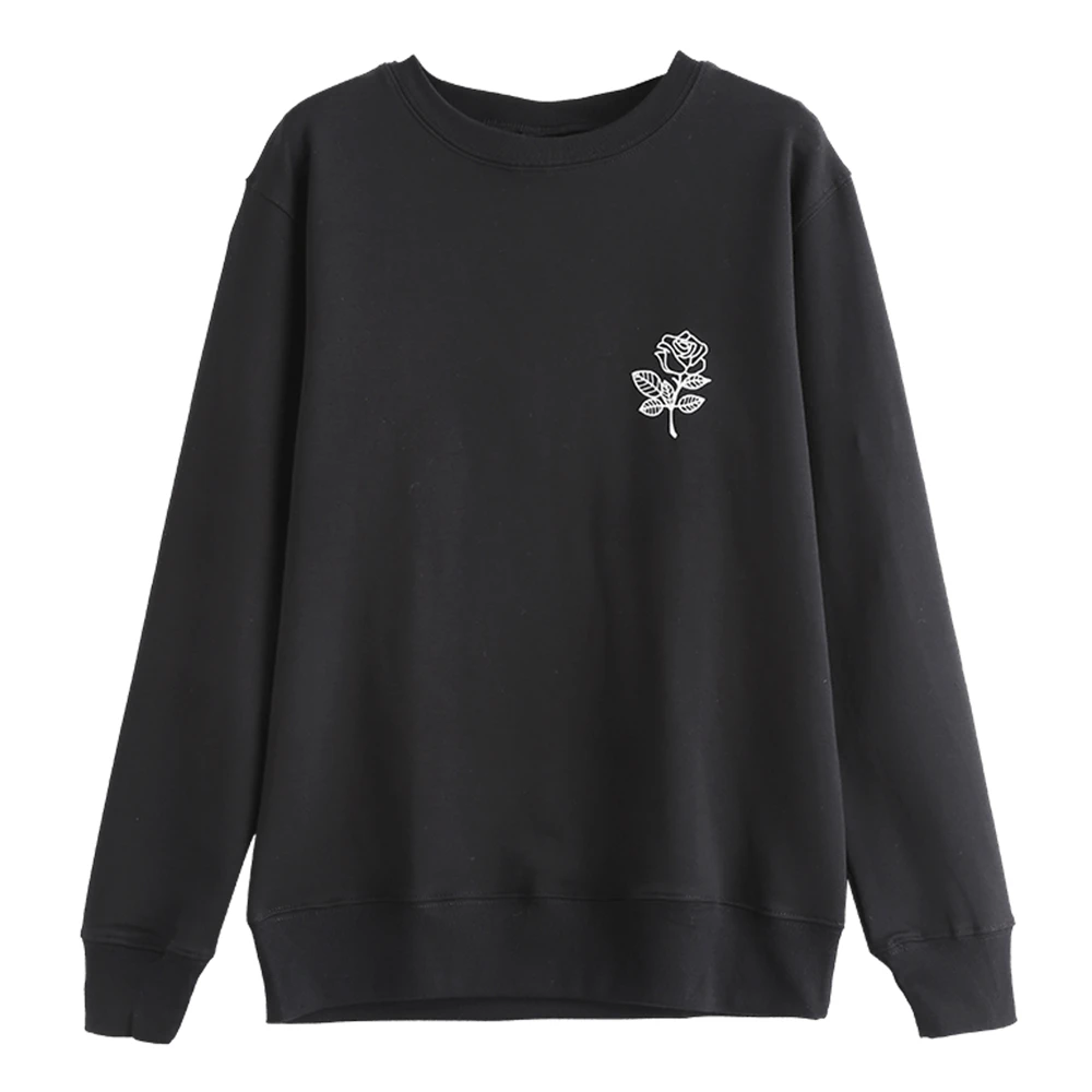 pullover floral print hoodie