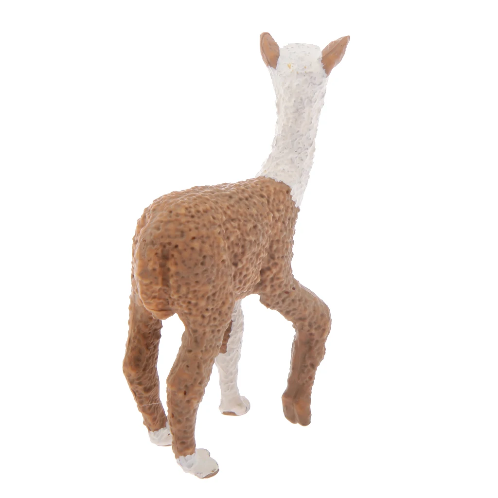 2 Pieces Realistic Animal Camel Alpaca Model Action Figures Playset Kids Toys