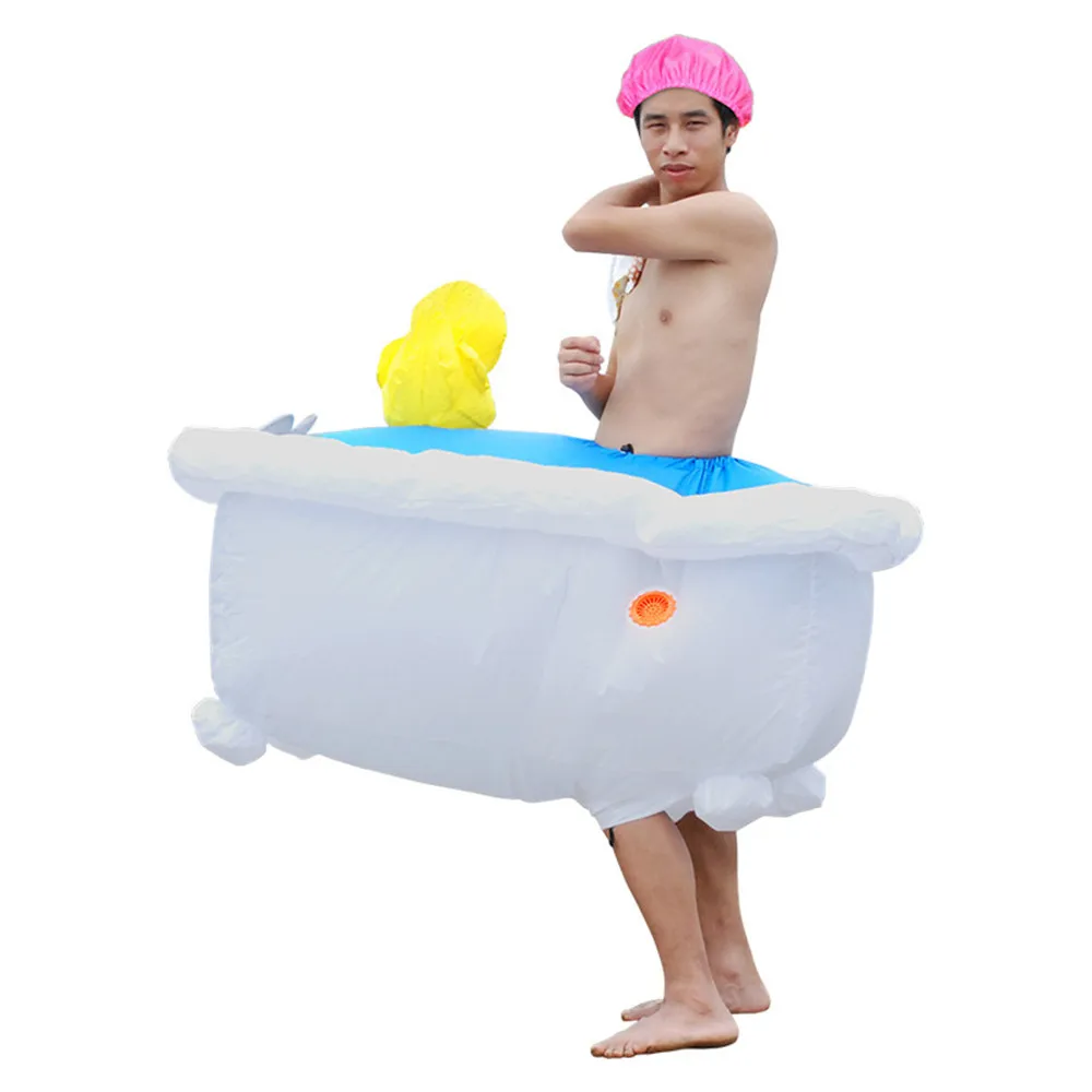 Cosplay&ware Disfraces Adultos Christmas Carnival Costume Inflatable Bathtub Costumes Halloween Men Cosplay Clothing -Cosplayware Store