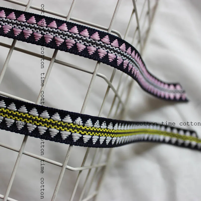 10Yds National style jacquard webbing Polyester cotton jacquard webbing
