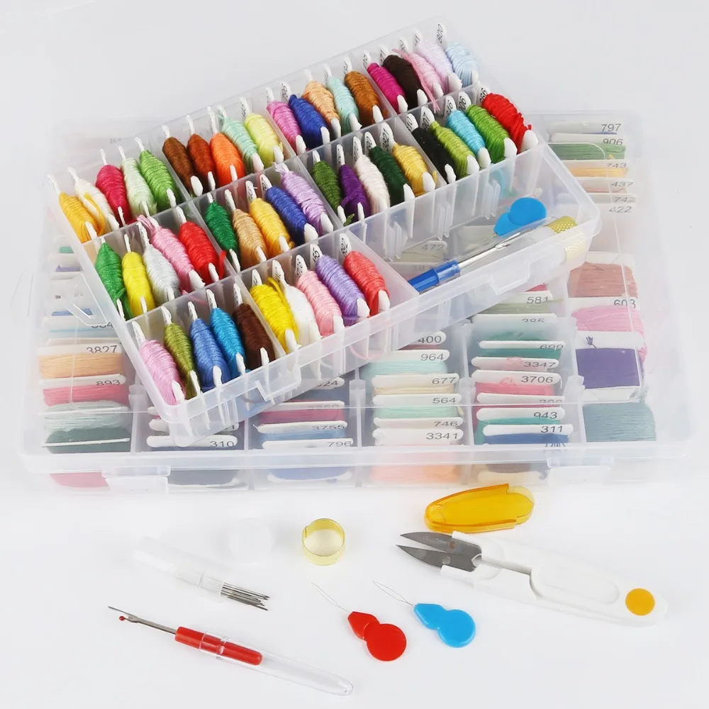 50colors 100colors Cross Stitch String Storage Holder Embroidery Thread