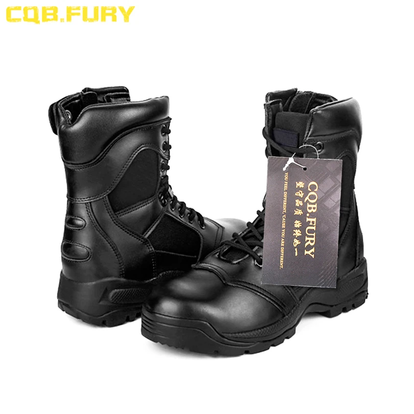 CQB.FURY/осенние военные тактические ботинки из натуральной кожи черные армейские