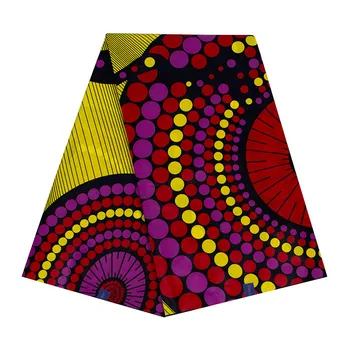 

100% Cotton Quality Nigerian Chitenge Ankara Fabric Ghana Kente Wax African Kitenge Print Fabric For Cloth 6 yards