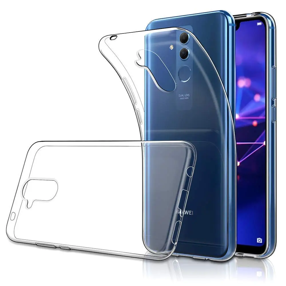 

Stylish Strong Protective Phone Case For Huawei Mate 20 Lite MaiMang 7 Soft TPU Rubber Gel Bumper Transparent Back Cover