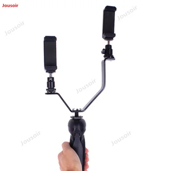 

Cell Phone Hand Grip Holder Mobile Phone Stabilizer Selfie Stick Gimbal Bracket Clamp for Phone platform video CD50 T03Y