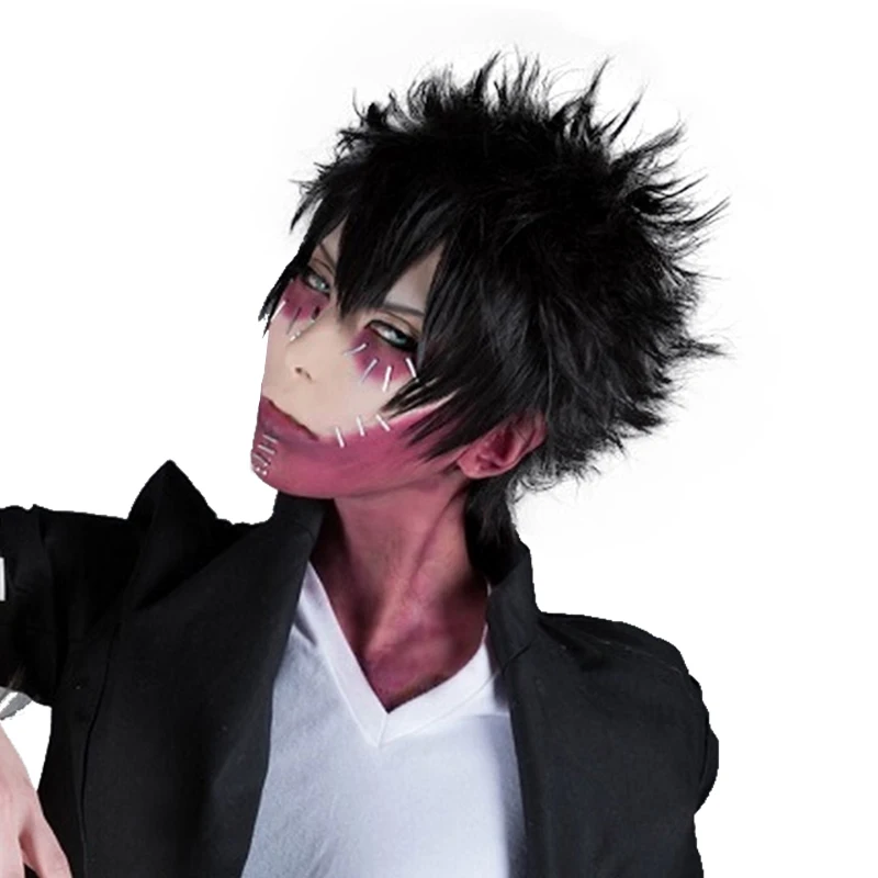 

HSIU NEW Dabi Cosplay Wig Dabi My Hero Academy Costume Play Wigs Halloween Costumes Hair free shipping High quality