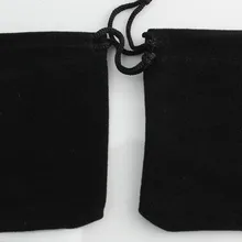 150 шт. черный бархат сумки, ювелирные сумки, 8.5x6 см идеально подходит для ювелирных изделий, свадебной, и подарочная упаковка высокого качества бархат