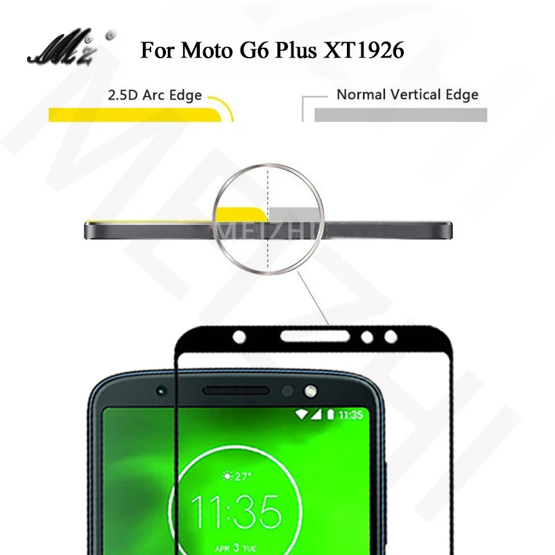 Moto g7 power g6 play закаленное стекло для moto g7 plus g5s покрытие экрана для motorola moto z2 z3 play Mote One защитная пленка