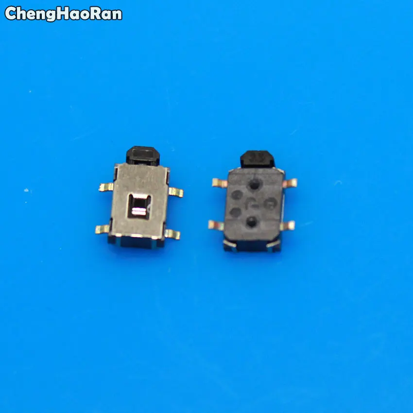 

ChengHaoRan 10pcs Side Push Button Switch Momentary Tact Switch 4pin SMD 6x4x1.6mm for phone/MP4/keys
