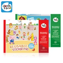 over 145 PCs reusable stickers pad each with 5 scenes for Kids Child classic toys baby