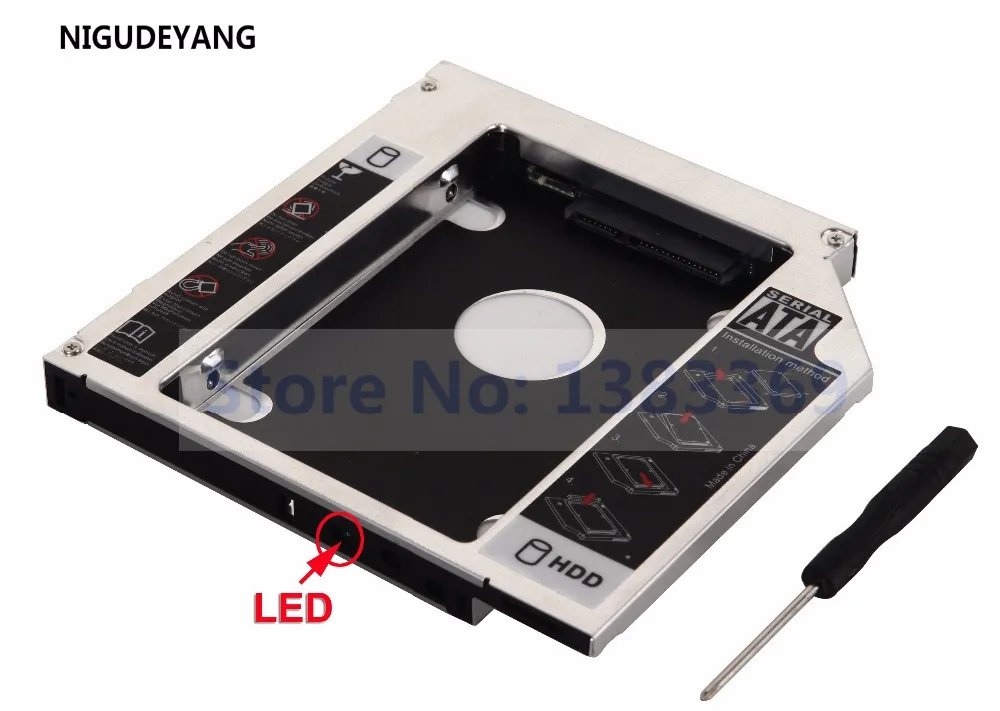NIGUDEYANG 2 й жесткий диск HDD SSD Оптический отсек Caddy для Toshiba Satellite L800 L850 L850D|bay caddy|optical