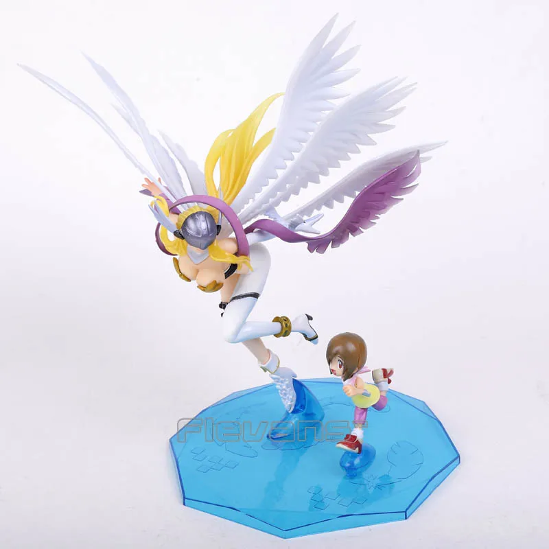 Digimon Приключения Цифровой Монстр такаиси Такэру и angemon/Ягами Hikari и angewomon ПВХ рис Коллекционная модель игрушки 25 см