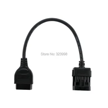 High Quality Vauxhall for Opel 10 Pin To 16 Pin OBD 2 auto car Extension cable car Diagnostic Tool Adapter Connector Cable